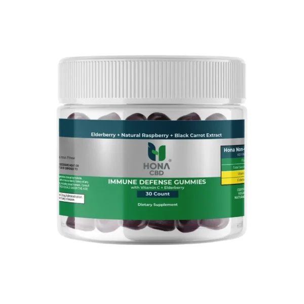 HONA CBD Immune Defense Gummies Elderberry Vitamin C Non CBD