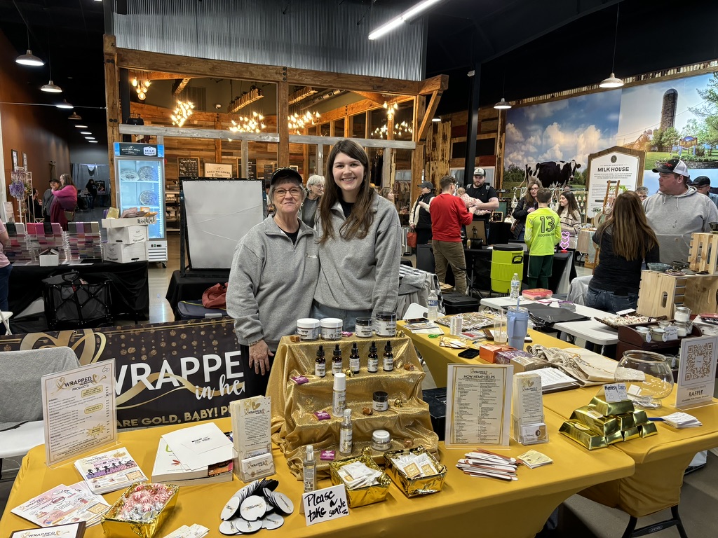 Wrapped in Hearts Business Owners at Trade Show Event Retailers